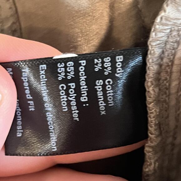 Flint and Tinder Pants Mens 32x34 Khaki Tapered Fit Stretch Casual Chino - Picture 10 of 11